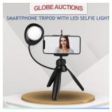 LOOKS NEW SMARTPHONE TRIPOD WITH LED SELFIE LIGHT