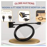 INSIGNIA 6-FT HDMI TO DVI-D MONITOR CABLE