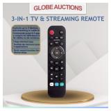 LOOKS NEW 3-IN-1 TV & STREAMING REMOTE