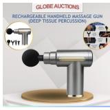 LOOKS NEW RECHARGEABLE HANDHELD MASSAGE GUN
