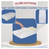 LOOKS NEW BABY DIAPER CONTOURED CHANGING PAD COVER