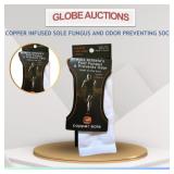 COPPER INFUSED SOLE FUNGUS AND ODOR PREVENT SOCKS