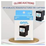 LOOKS NEW HP-63(BLACK) REMANUFACTURED INK CARTIDGE