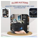 MONSTER 1000-LM MINI 1080P LCD PROJECTOR(MSP:$149)