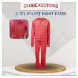 LOOKS NEW JUICY VELVET NIGHT DRESS (S)