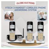 LOOK NEW VTECH 3-HANDSET CORDLESS ANSWERING SYSTEM