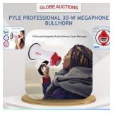 LOOKS NEW PYLE PROFESSIONAL 30W MEGAPHONE BULLHORN