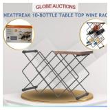 NEATFREAK 10-BOTTLE TABLE TOP WINE RACK