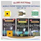 MOBILE PHONE SIGNAL BOOSTER ANTENNAS (SET OF 3)