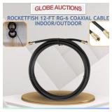 ROCKETFISH 12-FT RG-6 COAXIAL CABLE INDOOR/OUTDOOR