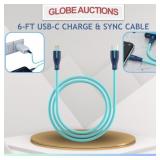 LOOKS NEW 6-FT USB-C CHARGE & SYNC CABLE