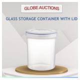 LOOKS NEW GLASS STORAGE CONTAINER W/ LID