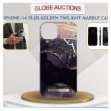 LOOK NEW IPHONE14 PLUS GOLDEN TWILIGHT MARBLE CASE