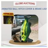 LOOKS NEW ANIMATED BALL HITCH COVER & BRAKE LIGHT