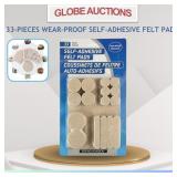 33-PIECES WEAR-PROOF SELF-ADHESIVE FELT PADS