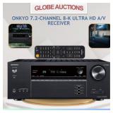 ONKYO 7.2-CH 8-K ULTR HD A/V RECEIVER (MSP:$1199)