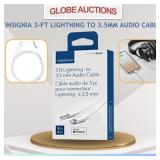 INSIGNIA 3-FT LIGHTNING TO 3.5MM AUDIO CABLE