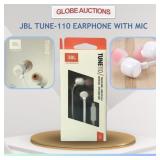 LOOKS NEW JBL TUNE-110 EARPHONE WITH MIC