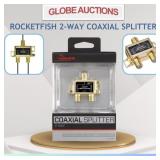 ROCKETFISH 2-WAY COAXIAL SPLITTER