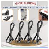 4-PACK INSIGNIA 2-FT SATA III HARD DRIVE CABLES