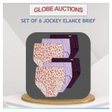LOOKS NEW SET OF 6 JOCKEY ELANCE BRIEF (PLUS SIZE)