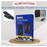 LOOK NEW ROKU EXPRESS HD MEDIA STREAMER+REMOTE