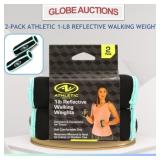 2-PACK ATHLETIC 1-LB REFLECTIVE WALKING WEIGHTS