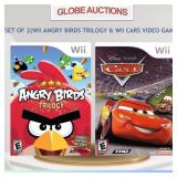 SET OF 2(WII ANGRY BIRDS+WII CARS)VIDEO GAME