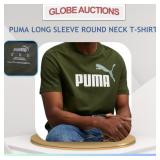 PUMA LONG SLEEVE ROUND NECK T-SHIRT (M)