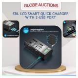 EBL LCD SMART QUICK CHARGER W/ 2-USB PORT