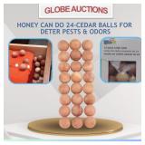 HONEY CAN DO 24-CEDAR BALLS FOR DETER PESTS&ODORS