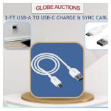 3-FT USB-A TO USB-C CHARGE & SYNC CABLE