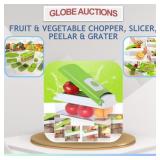FRUIT & VEGETABLE CHOPPER, SLICER, PEELAR & GRATER