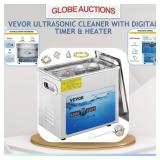 NEW ULTRASONIC CLEANER W/ DIGITAL TIMER (MSP:$151)