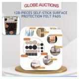 128-PIECES SELF-STICK SURFACE PROTECTION FELT PADS