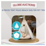 8-PIECES TENT POLES BEACH SHELTER PETï¿½TENT