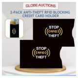 2-PACK ANTI-THEFT RFID BLOCKING CREDIT CARD HOLDER