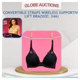 CONVERTIBLE STRAPS WIRELESS SUPPORTIVE LIFT BRA