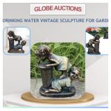 DRINKING WATER VINTAGE SCULPTURE FOR GARDEN