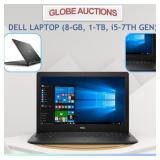 DELL LAPTOP (8-GB, 1-TB, i5-7TH GEN)