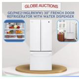 GE 30"FRENCH DOOR REFRIGERATOR+DISPENSER(MSP:$1899
