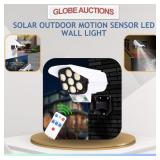 NEW SOLAR OUTDOOR MOTION SENSOR LED WALL LIGHT
