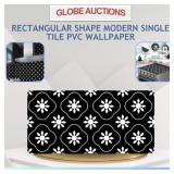 RECTANGULAR SHAPE MODERN SINGLE TILE PVCï¿½WALLPAPER