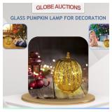 GLASS PUMPKIN LAMP FOR DECORATION