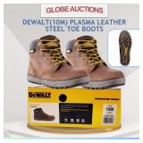 NEW DEWALT(10M) LEATHER STEEL TOE BOOTS(MSP:$143)