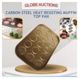 CARBON STEEL HEAT RESISTING MUFFIN TOP PAN
