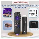 LOOKS NEW ROKU STREAMING 4K MEDIA STREAMER+REMOTE
