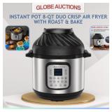 LOOKS NEW 8-QT DUO CRISP AIR FRYER (MSP: $271)