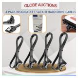 4-PACK INSIGNIA 2 FT SATA III HARD DRIVE CABLES