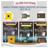 MOBILE PHONE SIGNAL BOOSTER ANTENNAS (SET OF 3)